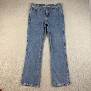 Wrangler Cash Jeans Womens 9/10 X 32 Blue Cowgirl Cut Mid Rise Bootcut Denim